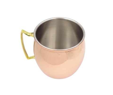 Miedziany Kubek ze Stali Nierdzewnej 304 - Pojemność 500ml pokryty warstwą miedzi - MM7012