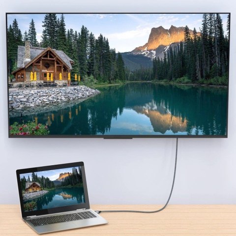 Wozinsky kabel HDMI 2.1 8K 60 Hz 48 Gbps / 4K 120 Hz / 2K 144 Hz 3 m srebrny (WHDMI-30)