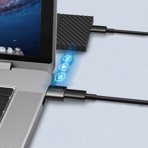 Joyroom adapter przejściówka z USB Typ C (żeński) na USB (męski) 2 szt. czarny (S-H152 Black)