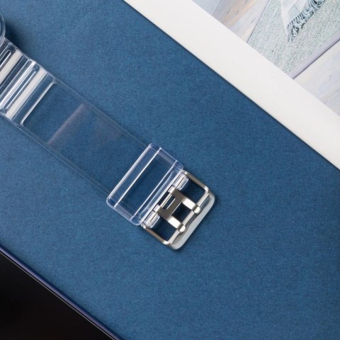 Silikonowa opaska pasek bransoleta bransoletka etui Strap Light Set do zegarka Apple Watch 42 mm - żółta