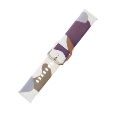 Pasek Strap Moro do Samsung Galaxy Watch 40 / 41 / 42 / 43 / 44 mm silikonowa bransoletka opaska do zegarka - wzór 9