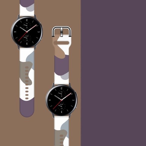 Pasek Strap Moro do Samsung Galaxy Watch 40 / 41 / 42 / 43 / 44 mm silikonowa bransoletka opaska do zegarka - wzór 9