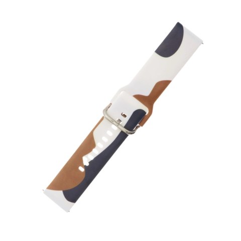 Pasek Strap Moro do Samsung Galaxy Watch 45 / 46 / 47 mm silikonowa bransoletka opaska do zegarka - wzór 1