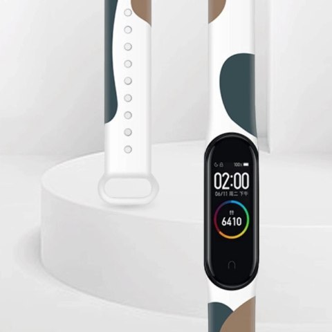 Strap Moro opaska do Xiaomi Mi Band 3 / 4 silikonowy pasek bransoletka do zegarka wzór 5