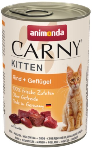 Animonda Cat Carny Kitten Wołowina I Drób 400g