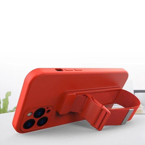 Rope Case silikonowe etui ze smyczą torebka smycz pasek do Xiaomi Poco M4 Pro 5G czarny