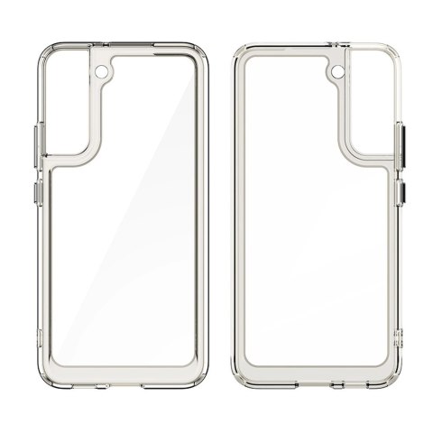 Outer Space Case etui do Samsung Galaxy S22+ (S22 Plus) sztywny pokrowiec z żelową ramką niebieski