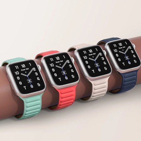 Pasek magnetyczny Magnetic Strap opaska bransoleta do Apple Watch 38 / 40 mm - czerwony