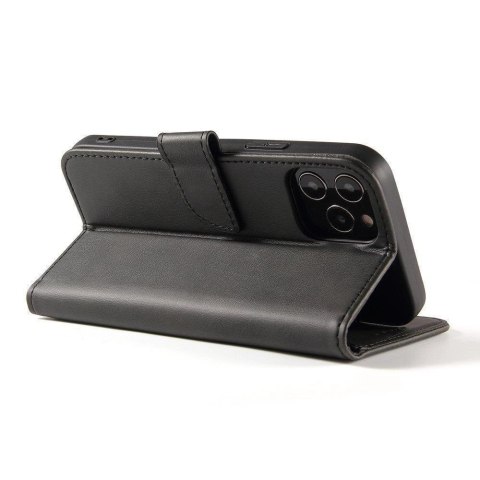 Magnet Case elegancki futerał etui pokrowiec z klapką i funkcją podstawki Oppo Find X5 Pro czarny