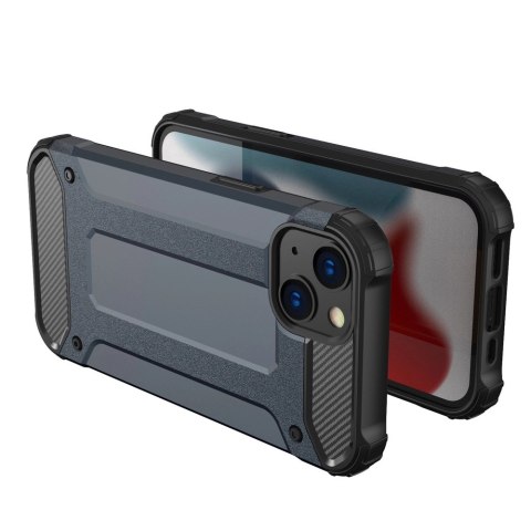 Hybrid Armor etui iPhone 14 Plus pancerny hybrydowy pokrowiec niebieskie