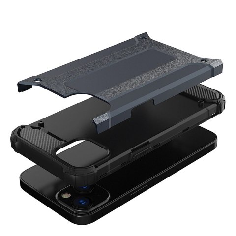 Hybrid Armor etui iPhone 14 Plus pancerny hybrydowy pokrowiec niebieskie