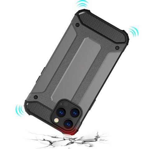 Hybrid Armor etui iPhone 14 Pro pancerny hybrydowy pokrowiec niebieskie
