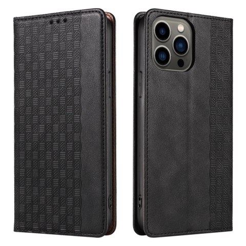 Magnet Strap Case etui Samsung Galaxy S23 pokrowiec z klapką portfel mini smycz podstawka czarne