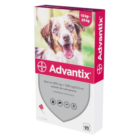 Bayer Advantix Krople Na Kleszcze I Pchły 2,5ml