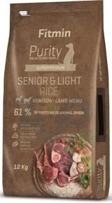 Fitmin Purity Rice Senior&Light Venison&Lamb 12kg