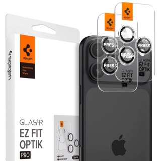 Osłona aparatu Spigen Glas.tR EZ Fit Optik Pro na iPhone 15 Pro / 15 Pro Max / 16 Pro / 16 Pro Max / 17 Pro / 17 Pro Max - 2 szt