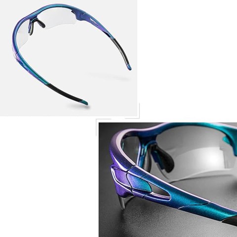 Okulary rowerowe Rockbros 10069 UV400 - niebieskie