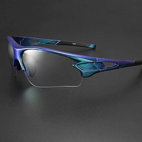 Okulary rowerowe Rockbros 10069 UV400 - niebieskie