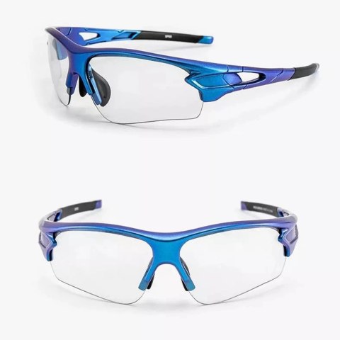 Okulary rowerowe Rockbros 10069 UV400 - niebieskie