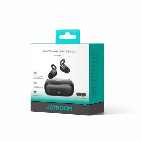 Słuchawki bezprzewodowe TWS Joyroom JR-TS1 Cozydots Series do spania ANC Bluetooth 5.3 - czarne