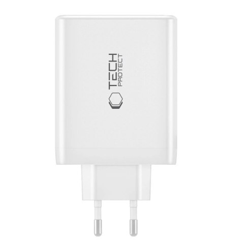 Ładowarka Tech-Protect NC100W-GAN sieciowa GaN 3x USB-C PD 100W / USB-A QC 3.0 - czarna