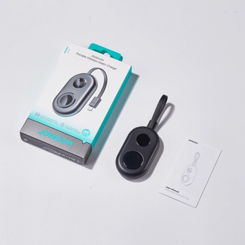 Powerbank z ładowaniem bezprzewodowym Joyroom JR-W09 3W z kablem USB-C do Apple Watch - czarny