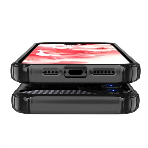 Etui Hybrid Armor pancerne na iPhone 16 Plus - czarne