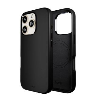 Etui silikonowe Puro Icon Mag Pro MagSafe do iPhone 16 Pro - czarne