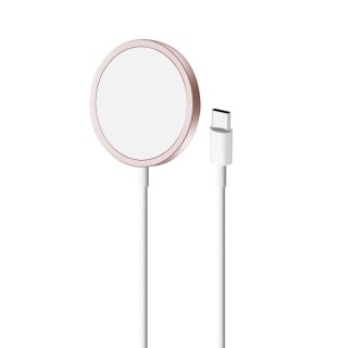 Ładowarka indukcyjna Puro Magnetico z MagSafe 1m - różowa