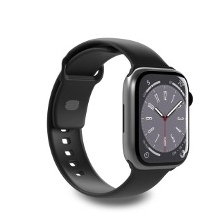 Pasek silikonowy Puro Icon do Apple Watch 42 / 44 / 45 / 49 mm - czarny (2 szt.)