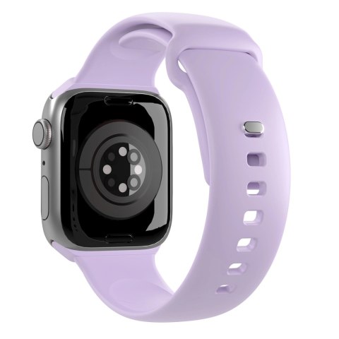 Pasek silikonowy Puro Icon do Apple Watch 42 / 44 / 45 / 49 mm - lawendowy (2 szt.)