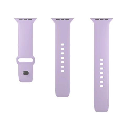 Pasek silikonowy Puro Icon do Apple Watch 42 / 44 / 45 / 49 mm - lawendowy (2 szt.)
