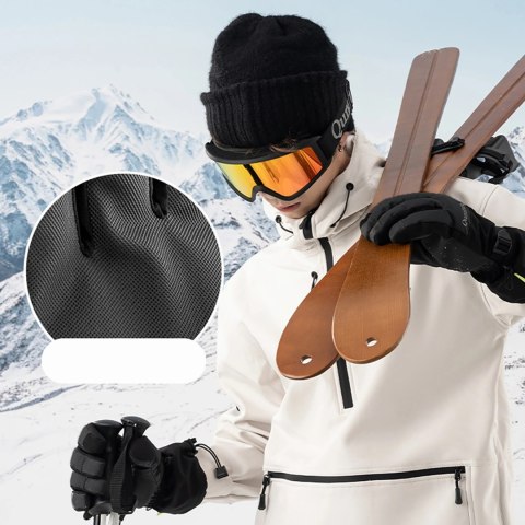 Rękawice narciarskie Qunature Finger Style rozmiar L - czarne
