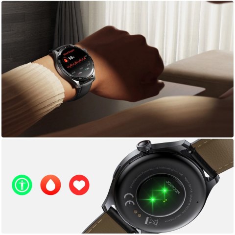 Smartwatch Joyroom Classic Series JR-FC2 Pro z funkcją odbierania połączeń - ciemnoszary
