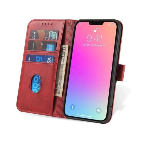 Etui Magnet Case z klapką do Samsung Galaxy S25+ - czerwone