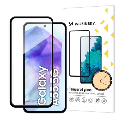 Wozinsky super wytrzymałe szkło hartowane Full Glue na cały ekran z ramką Case Friendly na Samsung Galaxy A26 czarny