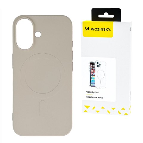 Etui Liquid Silicone Case MagSafe na Samsung Galaxy S25+ - beżowe