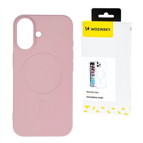 Silikonowe etui Wozinsky Silicone Case kompatybilne z MagSafe na Samsung Galaxy S24 FE - różowe