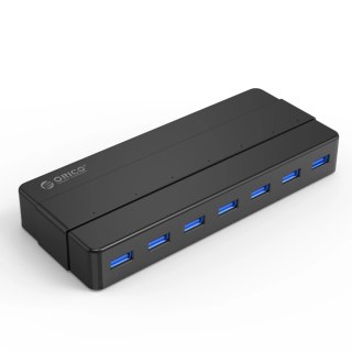 Hub Orico H7928-U3-V1 7x USB-A 3.0 - czarny