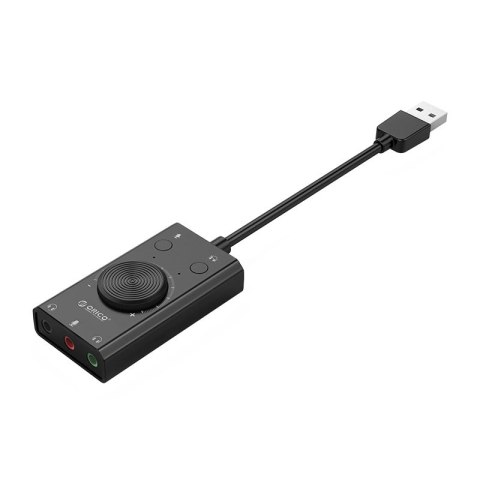 Karta dźwiękowa Orico SC2 zewnętrzna wielofunkcyjna z USB-A - czarna