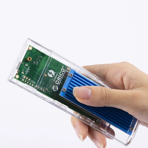 Kieszeń dyskowa Orico TCM2-C3 M.2 NVME na USB-C 10Gb/s - niebieska