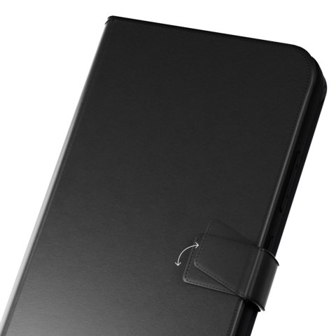 Etui z ekoskóry Puro Booklet Case z klapką i portfelem do Samsung Galaxy S25 - czarne