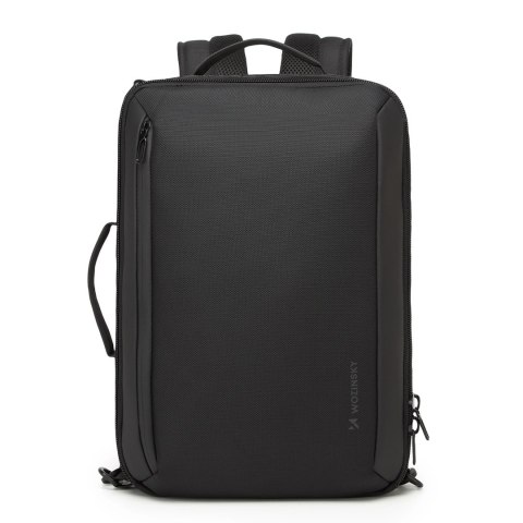 Plecak/torba Wozinsky Premium wodoodporny na laptopa 15,6'' z paskiem - czarny