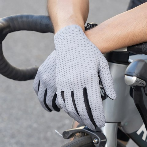 Rękawiczki rowerowe Rockbros oddychające, pełne, rozmiar: XXL - zielone