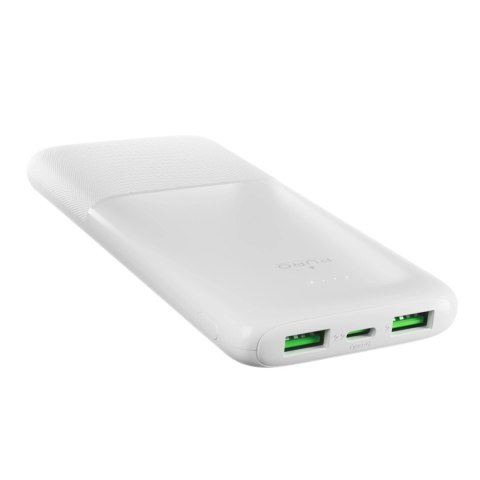 Powerbank Puro DAILY 10 PLUS 10000mAh 2x USBA / 1x USB-C 22.5W - biały